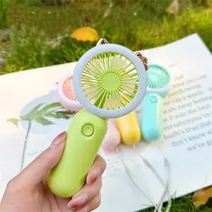 Hot Sale Tragbarer elektrischer Lüfter USB Wiederauf ladbare Kühlung Handheld Mini Fan Decken ventilator mit Nachtlicht für Raum im Freien verwendet