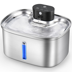 Distributeur d'eau intelligent sans fil à batterie Li-ion 2026, écologique, avec capteur automatique, pour chats et chiens, fontaine à boire automatique pour animaux de compagnie - Product Image 1