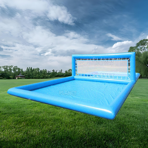 Piscina de voleibol inflable grande para exteriores de 33 pies, cancha de voleibol acuático de Pvc para juegos deportivos - Product Image 2