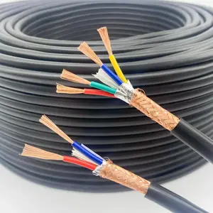 High Quality Rvvp Shielded Flexible Control Cable 300/300v 300/500v 450/750v Electrical Power Pvc Cable Wire