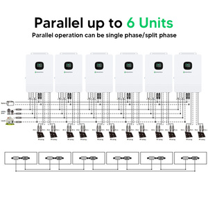 Générateur hybride hors réseau à basse fréquence 10 kW 8 kW 5 kW à phase divisée, 10000 W 120 V 240 V CA, double MPPT solaire, stock US - Product Image 4