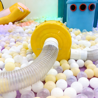 Machine de ramassage rapide et économique pour balles de piscine de jeu intérieures/extérieures (6-8 cm), facile à transporter, idéale pour la location lors d'événements et de fêtes.