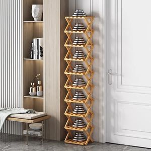 Modern Minimalist Multi Layer Extendable Shoe Rack For Entryway Home Storage Sneakers Boots High Heels - Product Image 4