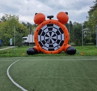 Réveil géant pour fléchettes sur le thème du football, Réveil pour fléchettes de football gonflables orange