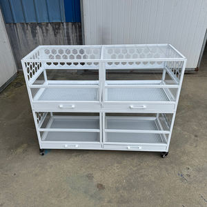 Cage pour petits animaux en métal portable, fabrication directe d'usine, bien ventilée, grande cage - Product Image 5