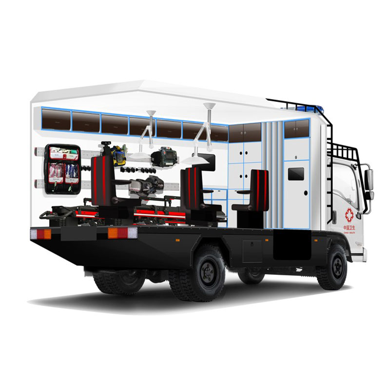 新しいGeely多機能救急車トラック大容量トランジット救急車LHD緊急救助