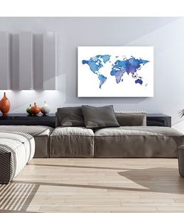 Mapa del Mundo Moderno y Colorido de Madera para Decoración del Hogar y la Oficina, Decoración para Colgar, Venta al por Mayor - Product Image 3