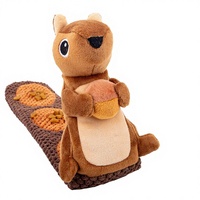 Jouet de puzzle pour chien Squirrel Dog - Jouet interactif en peluche qui couine et à mâcher, avec défis olfactifs et d'intelligence pour la stimulation mentale