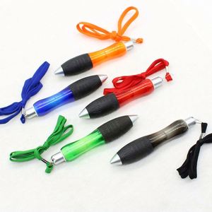 Stylo bille rétractable robuste et lourd avec cordelette de suspension et recharges d'encre, prise en main large - Product Image 3