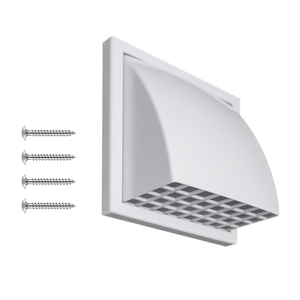 Lakeso Cache de ventilation pour sèche-linge, écran mural extérieur à capot et amortisseur, couvercle extérieur robuste pour <span class=keywords><strong>hotte</strong></span> de cuisine et évacuation d'air extérieure - Product Image 5