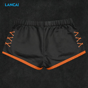 LANCAI Women's 2 Piece Outfit Colorblock Racerback Tank Top Lace-Up Drawstring Shorts Set Casual Workout Streetwear Matching - Product Image 3