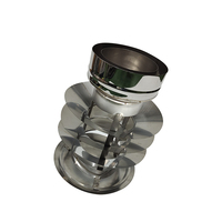 Capuchon de cheminée à Double mur, en acier inoxydable, 6 ", coiffe de toit/chapeau de pluie, coiffe avec serrure en forme de tour