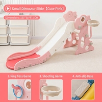 Équipement de jeu stable pour enfants de maternelle, toboggan et balançoire intégrés en plastique, jouet d'amusement quotidien pour l'intérieur