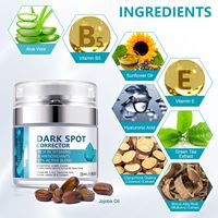 Marque privée éliminant les taches de rousseur blanchissantes crème pour le visage soins de la peau dissolvant correcteur de taches brunes crème anti-taches de rousseur blanchissante