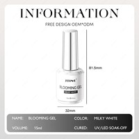 JTING Vernis Gel UV Blanc Laiteux Effet Blooming, Séchage LED, Idéal DIY, Végan, Non Toxique, Écologique, Flacon Professionnel pour Salon de Manucure