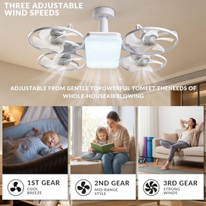 Nueva Lámpara de Techo LED de Alta Potencia con Control Remoto, Plegable, Tipo Tornillo - Product Image 3