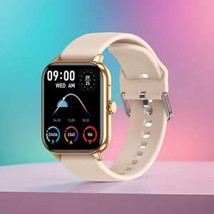 Smartwatch CY13 voor dames & koppels - Oproepen beantwoorden, multisport armband met IPS-scherm en siliconen band, compatibel met iOS - Product Image 1