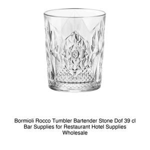 แก้วบาร์เทนเดอร์สโตน DOF 39 cl Bormioli Rocco สูง 10.7 ซม. เส้นผ่านศูนย์กลาง 8.9 ซม. - Product Image 2