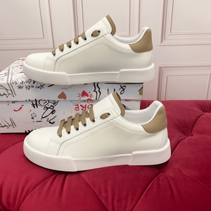 Nuove Scarpe Casual Dolce Fashion Trend Primavera 2026 con Graffiti Bianco e Marrone, Classiche con Suola Spessa, Stile Gabbana - Product Image 4