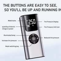 Gonfleur de pneus intelligent portable en ABS, manomètre numérique 150 PSI, lampe de secours, pompe à air pour pneus de voiture