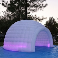 Tente gonflable de dôme d'igloo tente extérieure de dôme tente portative de boîte de nuit pour l'événement de noce