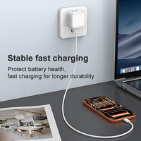 Mini Cargador Rápido USB-C PD 3.0 de 40W, Ultra Portátil, Plegable, con Enchufe de Viaje, Resistente al Fuego