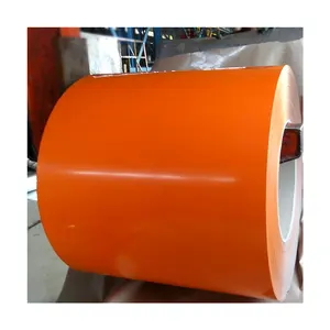 Fabrika fiyat Ral 9003 0.27mm turuncu renk kaplı galvanizli demir boyalı Ppgi Metal çelik bobin