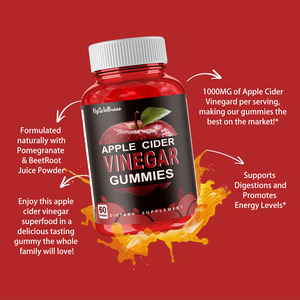 חומץ תפוחים חינם סוכר gummies detox acv gummies עם אמא למבוגרים - Product Image 3