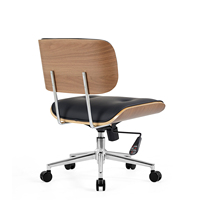 Fauteuils Lounge à dossier moyen Fauteuils en cuir modernes en similicuir