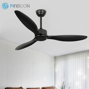 Mute Light Hotel Interior Office Home <b>Remote</b> <b>Control</b> ABS 3 Blades White Black Modern 52 Inch <b>Ceiling</b> <b>Fan</b> Color Box Modern Design - Product Image 3