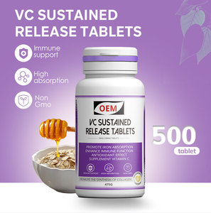 Tabletas de Vitamina <span class=keywords><strong>C</strong></span> de Liberación Sostenida Vc para Deportistas, Favorecen la Recuperación del Ejercicio y Aumentan la Energía con Alta Absorción - Product Image 2