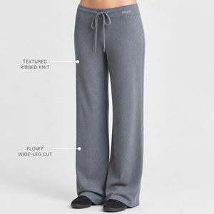 Conjunto Deportivo CHARLO para Mujer, Top Corto Gris de Manga Corta y Pantalones Anchos, Cuello Redondo, Cordón Ajustable, Color Sólido, Ropa Deportiva Informal - Product Image 4