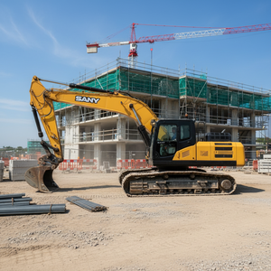 Excavadora de cadenas Sany 265C original de China en buen estado de funcionamiento, equipada con motor y bomba Isuzu, excavadora usada - Product Image 1