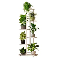 Étagère verticale pour plantes, support à fleurs en métal stable, étagères de rangement avec roulettes, cadre antirouille, supports pour plantes