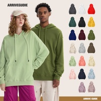 Sweat à capuche en molleton épais 350g en coton et polyester, style vintage américain, coupe ample pour hommes et femmes, logo personnalisé