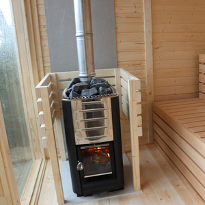 Venta caliente 4 personas Canadian Red Cedar Cube Sauna Sala de sauna al aire libre Fuente Precio de venta preferencial de fábrica - Product Image 4