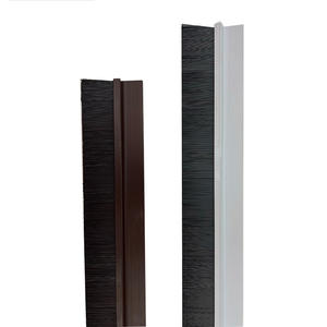 Karet Segel Pintu Jendela Kelas Industri, Strip Penutup Celah Bawah, Dapat Disesuaikan, OEM, Bulu Nilon, Braket Paduan Aluminium, Harga Murah - Product Image 3