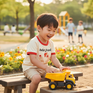 Camiseta de Verano Coreana Premium OZKIZ para Niños de 2 a 7 Años, Venta al por Mayor de Ropa Infantil, Tops para Bebés - Product Image 3