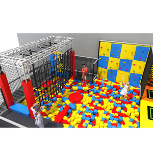 Color Macaron directo del fabricante con <span class=keywords><strong>curso</strong></span> Ninja Warrior, zona de juego interactiva para niños, estructuras de juego de Interior para guardería - Product Image 1