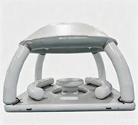 Aufblasbares Sonnenschutz-Zelt Schwimmender Dock-Sofa-Liegestuhl Schwimmbett für das Meer