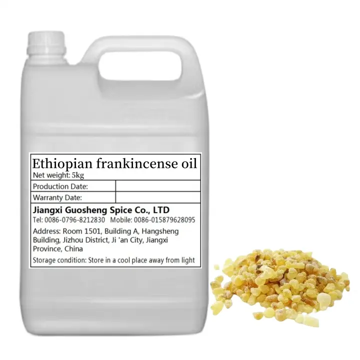 Aceite esencial de incienso etíope orgánico al por mayor, 100ml, aromático natural para el cuidado de la piel, destilado de recursos naturales