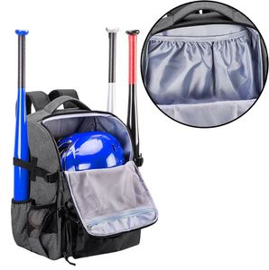 Sac à dos et sac à bâtons de baseball/softball Oxford BSCI, capacité 4 bâtons, avec support externe pour casque et compartiment à chaussures - Product Image 2