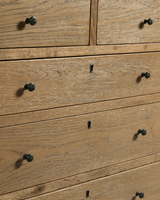 MYHOME 2025 Mobilier de chambre à coucher moderne de luxe ancien français à 5 tiroirs en bois de chêne massif pour le salon