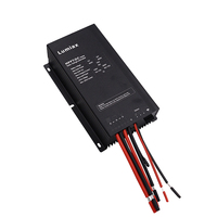 Contrôleur solaire MPPT Lumiax pour éclairage public avec écran LCD à distance 12V 24V 30A, efficacité 99,9%, IP67, 400W/800W, avec minuterie crépusculaire et au lever du soleil, compatible Lithium