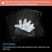 Livraison rapide, boîtes en acrylique transparentes personnalisables pour la présentation de objets de collection, supports de présentation en cube, organisateur, protection contre la poussière