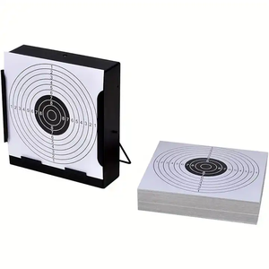 Cibles en papier de tir à l'air de 14*14cm pour pièges à cône Gamo et boîte en métal BB Catcher Target Holder Pellet Trap Hunting - Product Image 1