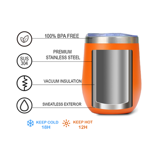Vaso Térmico de Acero Inoxidable de 12 oz con Logotipo Personalizado, Más Vendido, Libre de BPA, Estilo Moderno, Ligero y Portátil, con Tapa - Product Image 2