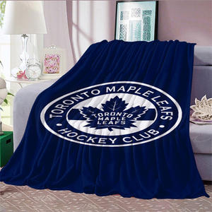 Couverture en flanelle ChamXue imprimée avec logo d'équipe de hockey sur glace américaine de la LNH, couverture chaude pour canapé, utilisation toute saison - Product Image 2