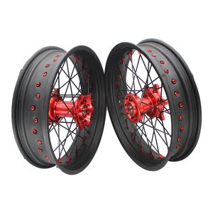 17 pulgadas 36 radios EXC SXF <span class=keywords><strong>SX</strong></span> 250 300 450 aleación motocicleta mate negro llanta radios ruedas <span class=keywords><strong>Supermotard</strong></span> ruedas para <span class=keywords><strong>KTM</strong></span> - Product Image 2