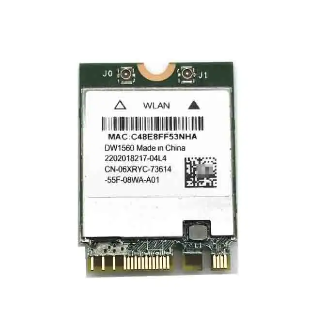 DW1560 Kartu Adaptor Nirkabel untuk Hackintosh Dell Ngngff M.2 WiFi WLAN Fit Bluetooth 4.0 802.11ac 867Mbps Kartu BCM94352